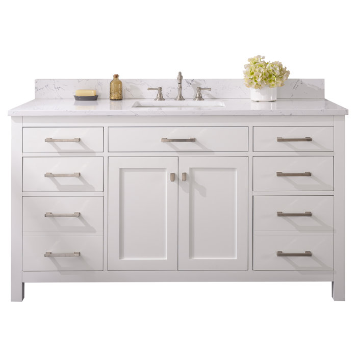 Mercury Row® Atencio 60" Single Bathroom Vanity Set & Reviews Wayfair
